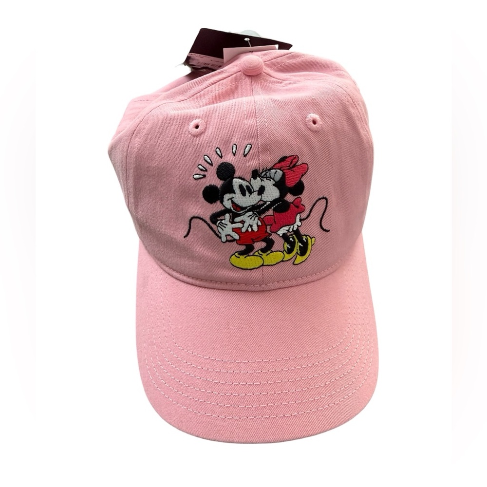 Disney Pink Minnie & Mickey Embroidered Baseball Cap